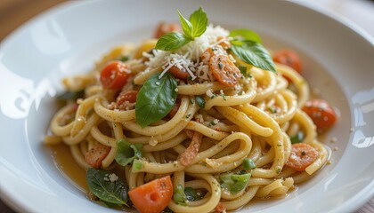 Delicious pasta dish restaurant food photography italian cuisine close-up culinary art