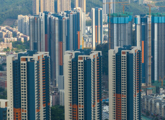 Obraz premium Aerial view of landscape in Shenzhen city, China