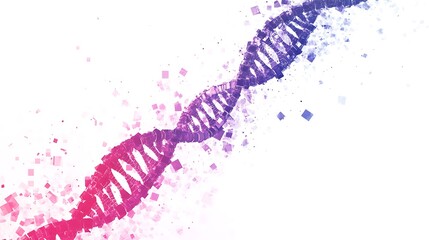 Abstract pink DNA structure background
