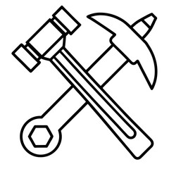 hammer and wrench