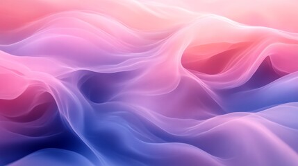 Obraz premium Abstract pastel wave pattern with gradient colors, fluid art concept
