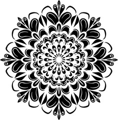 Elegant Mandala Art, Mandala
Intricate Symmetrical Pattern, Symmetry
Black and White Mandala, Monochrome
Ornamental Circular Design, Ornament
Detailed Line Art Mandala, Line Art
Floral-Inspired Mandal