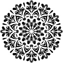 Elegant Mandala Art, Mandala
Intricate Symmetrical Pattern, Symmetry
Black and White Mandala, Monochrome
Ornamental Circular Design, Ornament
Detailed Line Art Mandala, Line Art
Floral-Inspired Mandal