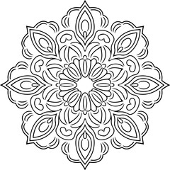 Elegant Mandala Art, Mandala
Intricate Symmetrical Pattern, Symmetry
Black and White Mandala, Monochrome
Ornamental Circular Design, Ornament
Detailed Line Art Mandala, Line Art
Floral-Inspired Mandal