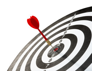 dart hitting target isolated element