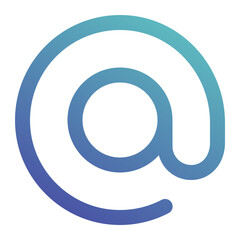 arroba icon for illustration