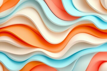 Obraz premium Abstract wavy colorful layers background for presentations, banners, and wallpapers