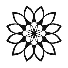 Black and white normal Mandala 3