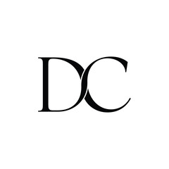 DC Letter Logo Design Template