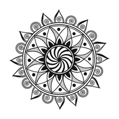 abstract design mandala element