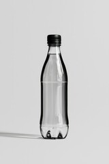 Fototapeta premium Still water in a plastic bottle, drink freshness concept, indoor clean background
