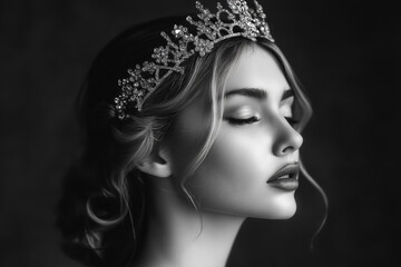 Fototapeta premium woman models tiara