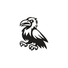 Crow vector for mascot template