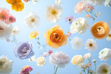 seamless pattern with flowers