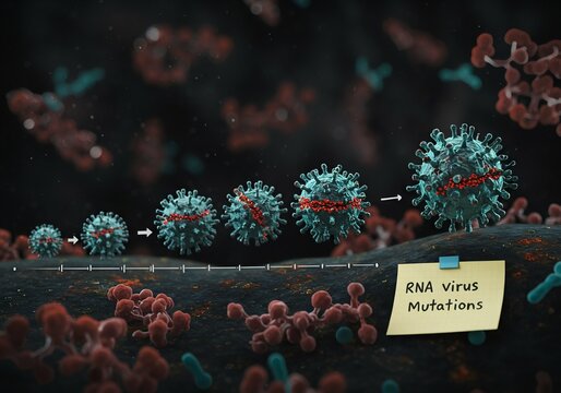 Impact of High Mutation Rates on RNA Virus Adaptation and Immune Evasion Strategies