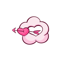Heart Cloud Illustration