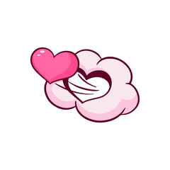 Heart Cloud Illustration