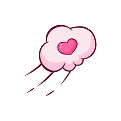 Heart Cloud Illustration