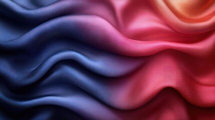 Obraz premium Abstract Gradient Background with Blue and Red Waves in Luxurious Fabric Design