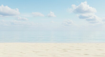 Obraz premium Sea Background Blue Sky, Sand Beach Shore Beauty, Wallpaper Splash Wave Ocean Summer Tropical Travel Nature Island Landscape for Tourism Vacation Relax in Holidays Summer Season 