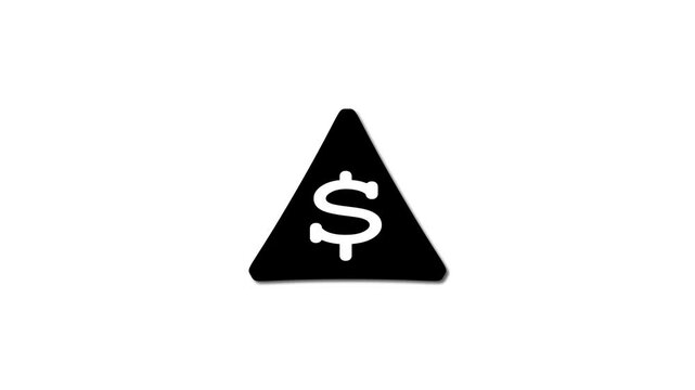 Business dollar icon animation.