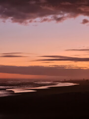 sunset on the beach