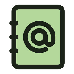phone book icon for illustration