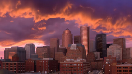 Fototapeta premium Dusk Cityscape