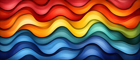 Colorful wavy abstract design