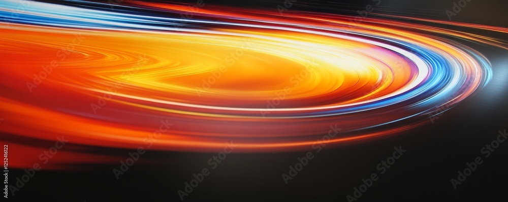 Poster abstract swirling light pattern, vibrant energy motion. digital art and dynamic movement concept