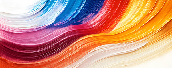 Fototapeta premium Colorful paint swirls, abstract art (1)