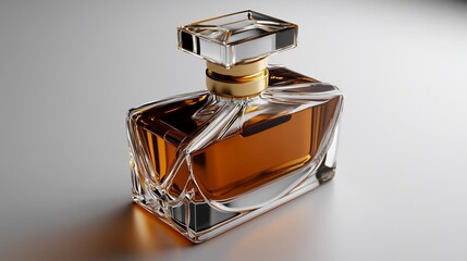 Elegant Amber Perfume Bottle: A Luxurious Fragrance