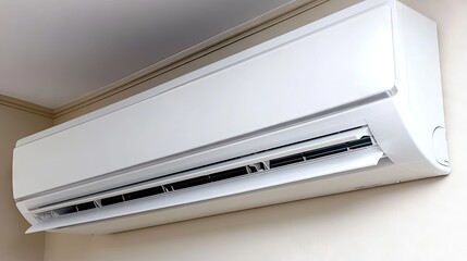 A living space free of clutter, prepared for an AC unit installation.