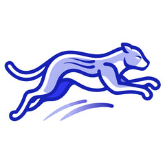 Obraz premium A sleek cheetah Icon