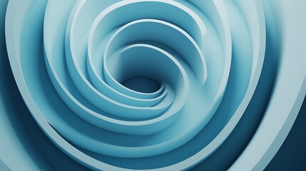 Obraz premium Abstract Blue Swirling Spiral Form Design
