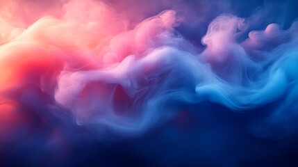 Fototapeta premium Vibrant abstract cloudscape with pastel swirls, atmospheric art concept