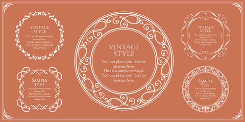 アンティークフレームセット