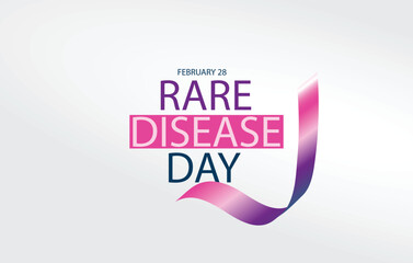 Rare Disease Day Awareness Ribbon Design