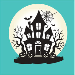 Halloween t-shirt design costume creative Eye-catching high-quality Illustration Black cat Pumpkin, Scary trendy graphic badge typography quote t-shirt design vector