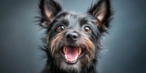 happy scottish terrier 