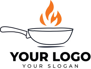 Cooking, cuisine, cookery logo. Restaurant, menu, cafe, diner label or icon. Vector illustration
