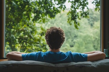 Relaxing with Nature &ndash; A Moment of Peace and Reflection