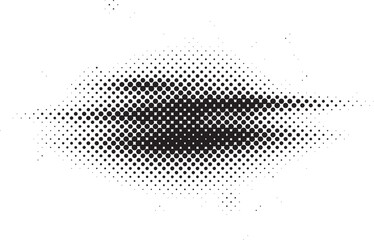 Halftone lighting effect. Black dot Brush vector design.