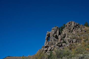 keyhole in a rock