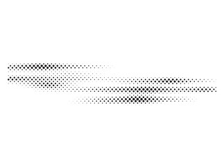 Halftone lighting effect. Black dot Brush vector design.
