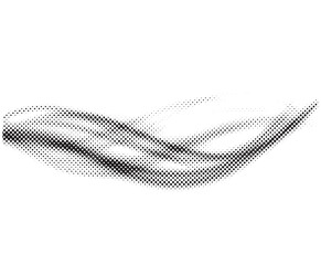 Halftone Wave Background. Black Dot Vector Design.