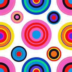 Vibrant Rainbow Circles
