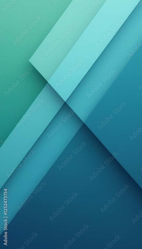 Wall mural green triangle background blue abstract pattern layers geometric background blue website abstract ge