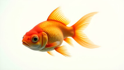 Fototapeta premium Vibrant Goldfish in High-Definition – Stunning Aquatic Photography and Nature Art.