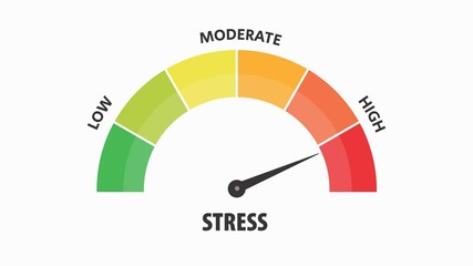Stress scale level meter test animation 